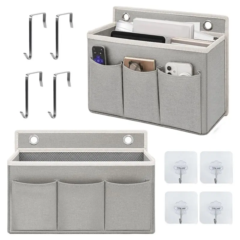 ABGH-Pack Of 2-Beading& Door Hanging Organizer With Hooks-Ideal For Bedrooms, Dorms Or Rvs Bed