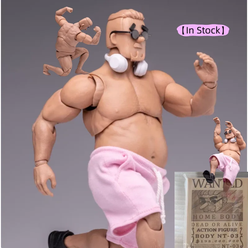 

【In Stock】NT-03 NT03 Square-headed Middle-aged Square-headed Human Body 1/12 Movable Animation Model Toy Movable Doll Collection