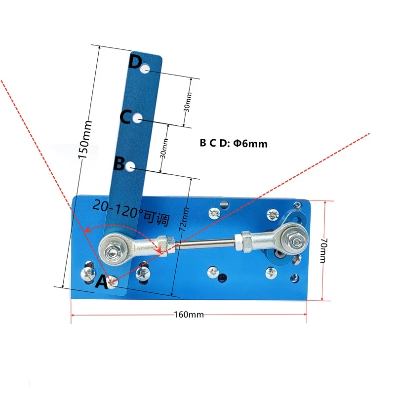 Dc 12V 24V Gear Motor Reciprocating Rocking Motor DIY Design Reciprocating Gear Motor Swing Angle 20-120 Degree Wobbler Machine