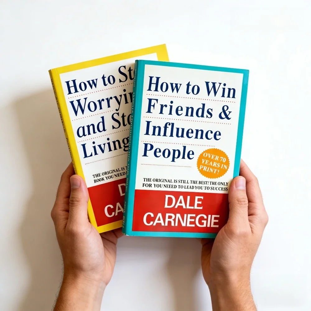 كيف تتحصل على الأصدقاء وتأثير الناس + كيف تتوقف عن القلق ديل كارنيجي - الإغاثة الاجتماعية/القلق |   دليل النمو الشخصي