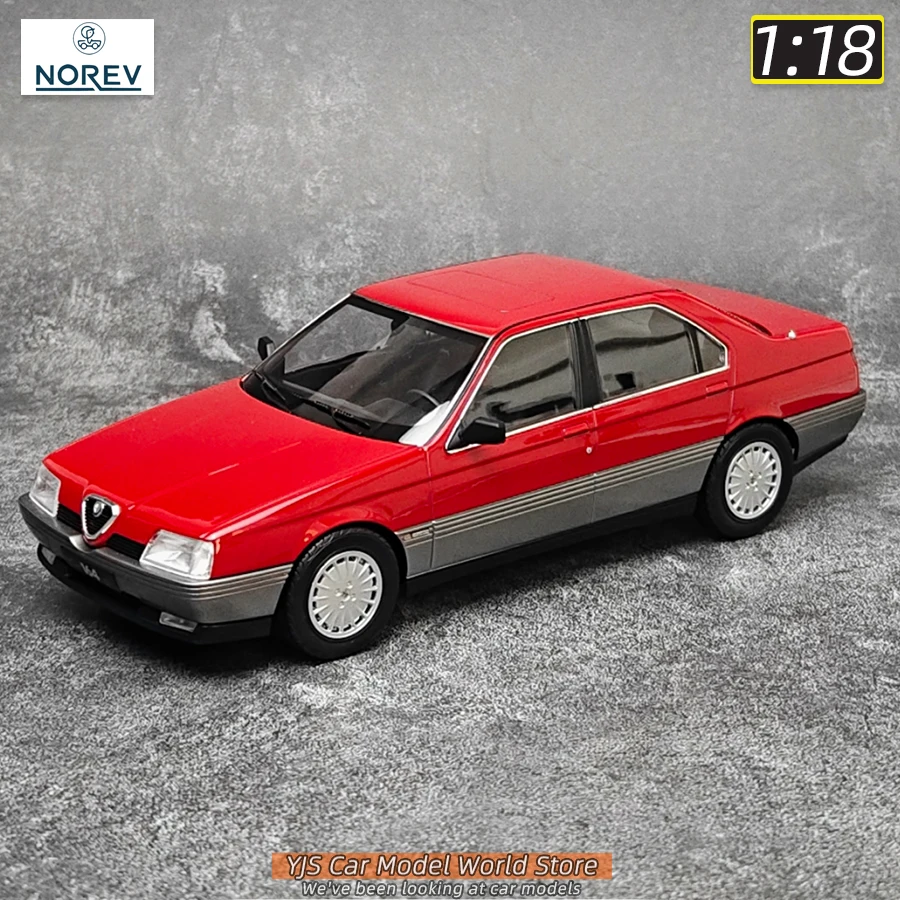 

NOREV Diecast model 1:18 Alfa Romeo 164 1991 Metal car model Static Collection Holiday Gift Collection