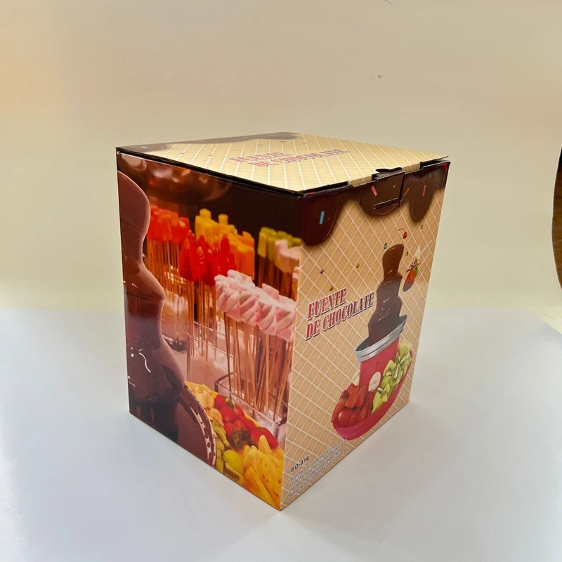 Chocolate Fountain Chocolate Fountain Mini Fondue Set with Serving Tray Included,Electric 3-Tier Machine with