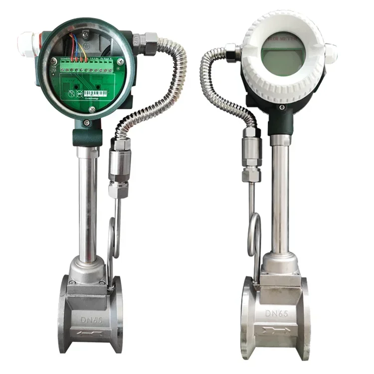 Digital Steam Vortex Air Flow Meter Price Intelligent steam compressed air high-precision gas count display flowmeter HOT SALES