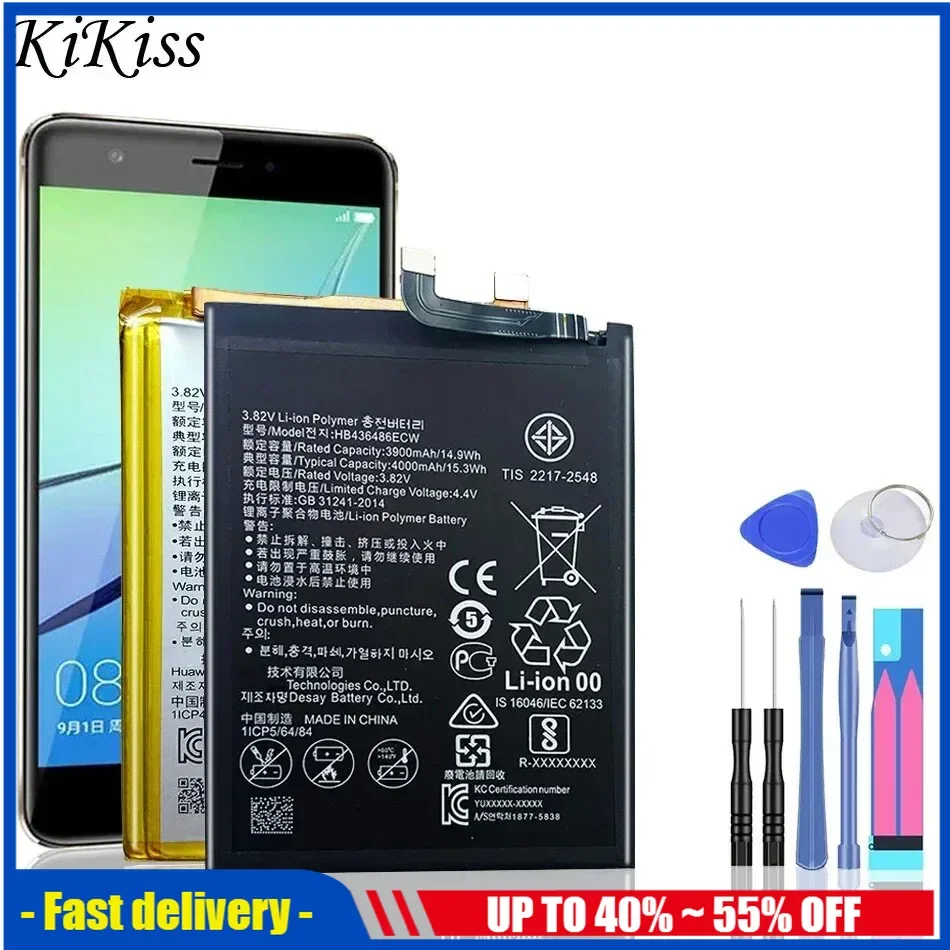 

Battery For Huawei P8 P9 P10 P20 P30 P40 Pro/P smart 2019/G9 G10 Plus lite 2017 Max mini P8lite P9plus P9lite P10lite P10plus