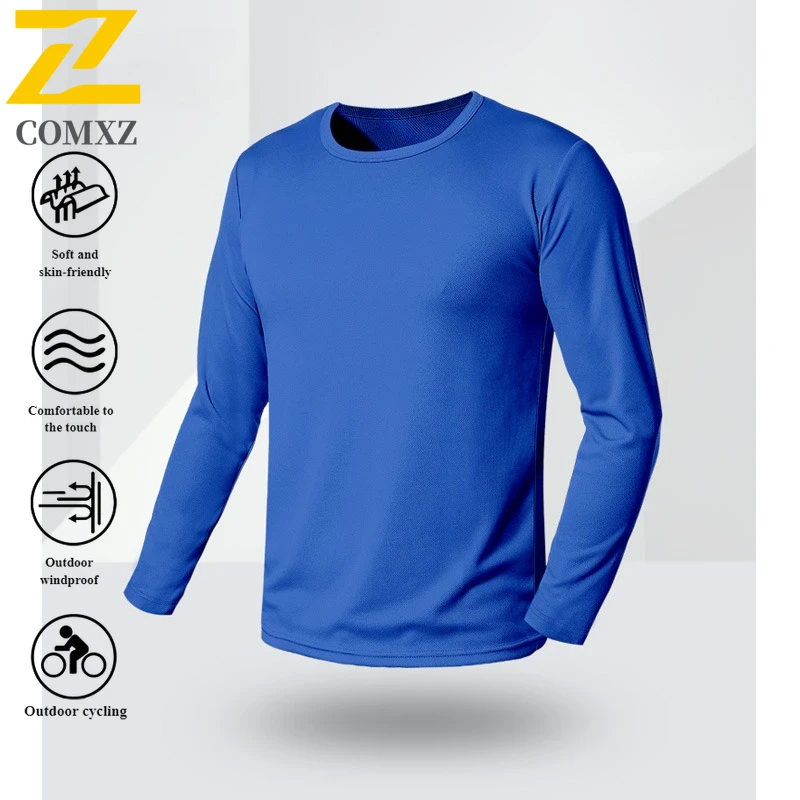 قميص رجالي سريع الجفاف للاستخدام الخارجي يسمح بمرور الهواء وممتص للرطوبة لصيد الأسماك للمشي لمسافات طويلة والتخييم متعدد الألوان للرياضات الصيفية وأكمام طويلة #3