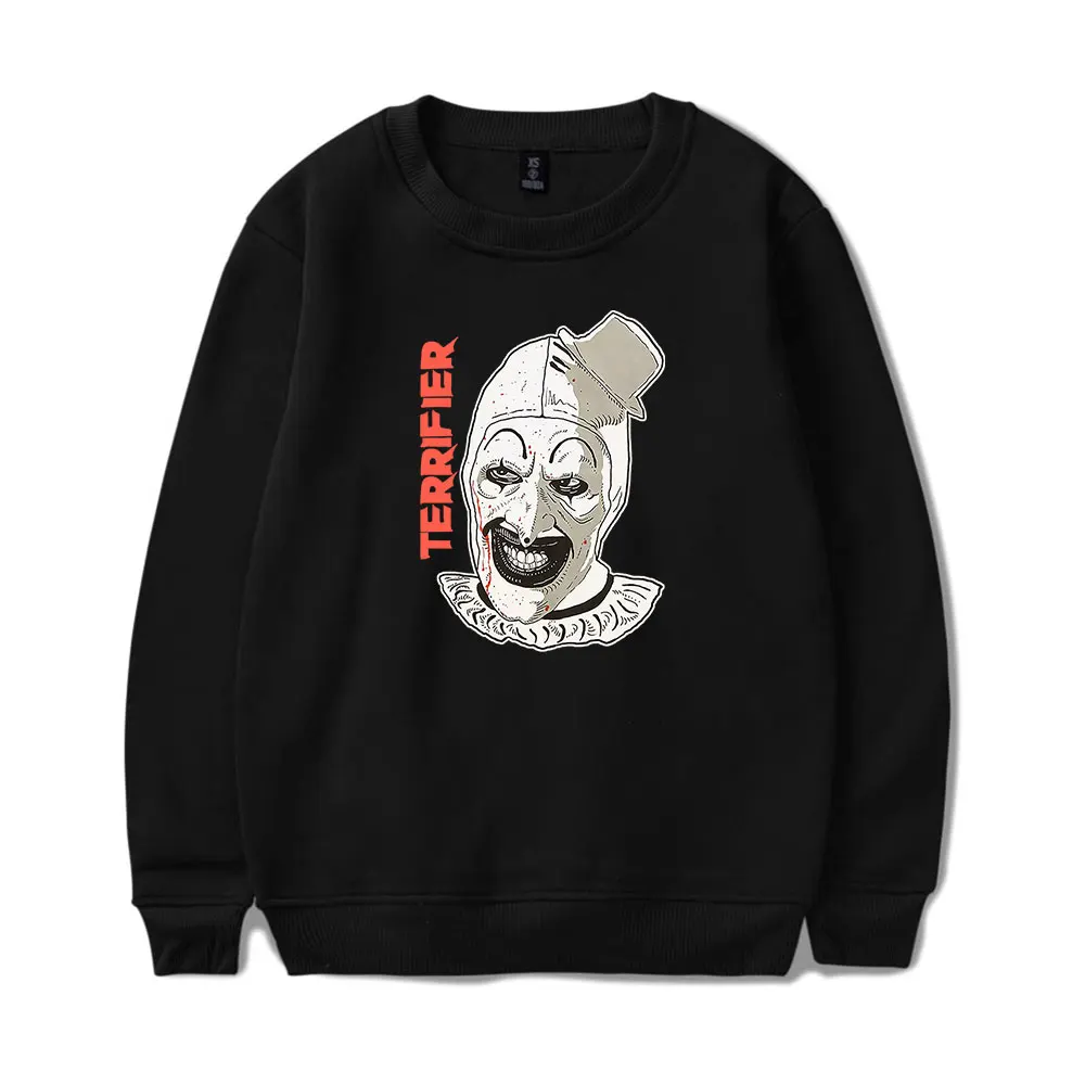 Terrifier Art The Clown Jumbo Graphic Vintage 90s Merch Sweatshirt Men Women Print Pullover Unisex Harajuku Casual Sweatshirt