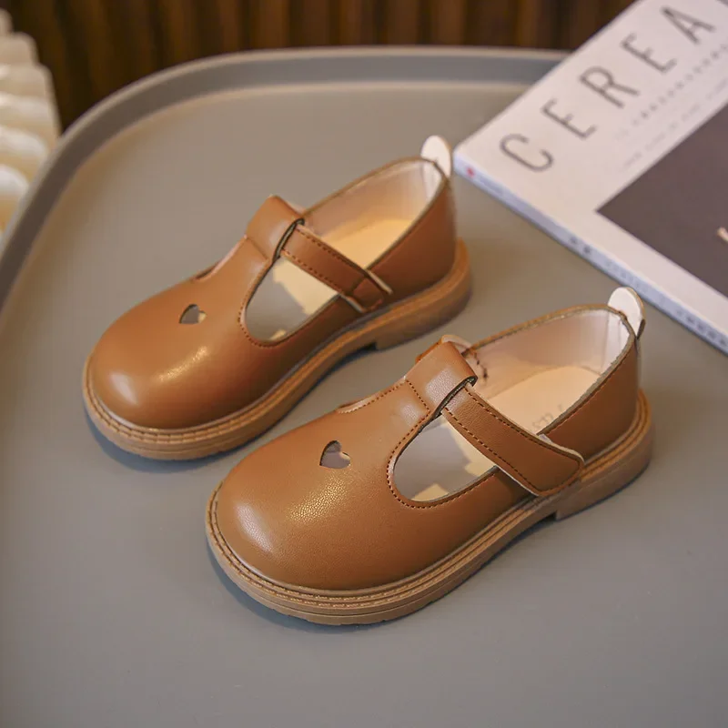 Fashion Leather Shoes Versatile Exquisite Elegant Sandals Comfort Soft Sole Anti Slip Girl Shoe Daily Trend New Princess Shoe
