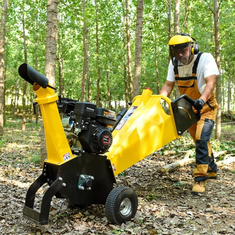 

Mobile Gasoline Commercial Grinder 7hp Small Chipper Branch Chipper For Sale
