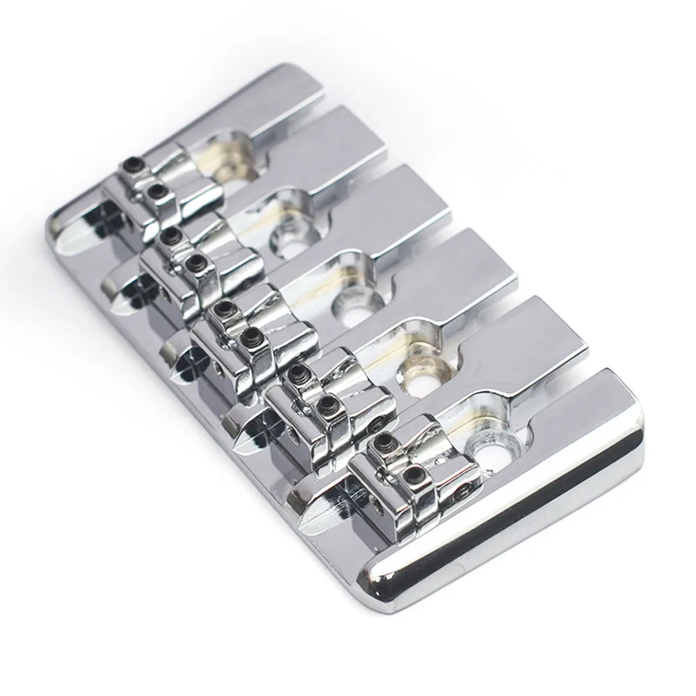 Vintage 5 String Locked Bass Saddle Bridge Body For Electric Bass With Screw Part Bass Fixed Bridge Gold/silver/black