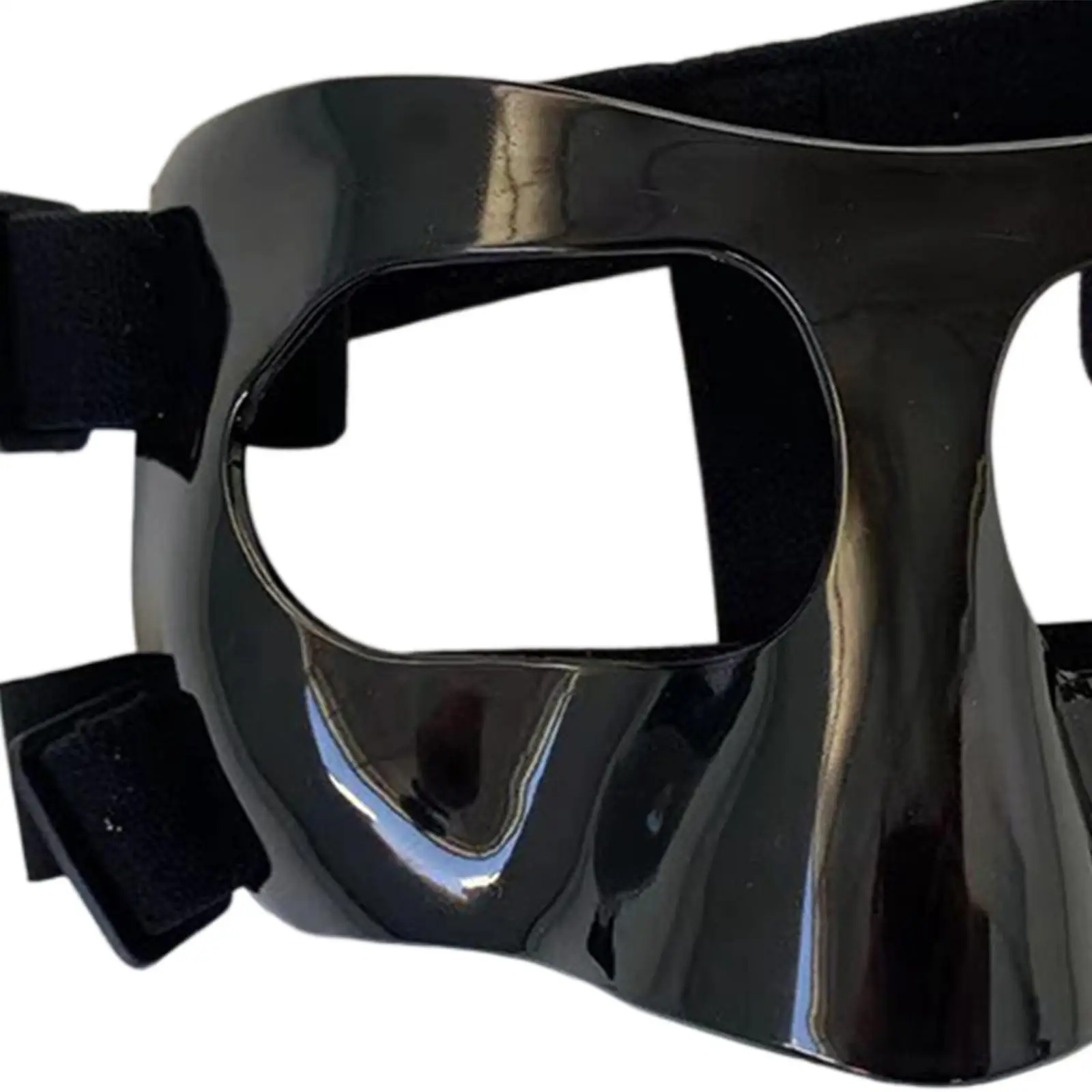 Basketball Shield with Ring Adjustable Face Mask Nose Protector for Sports Athletic Full Facial Cover
