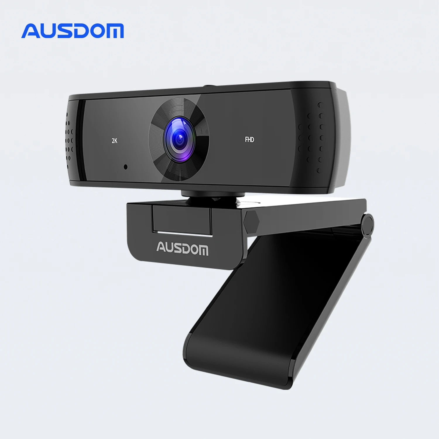 AUSDOM AW651S 2K Stream Webcam with Microphone Web Camera with Privacy Cover Autofocus PC Camera for Switch/Laptop