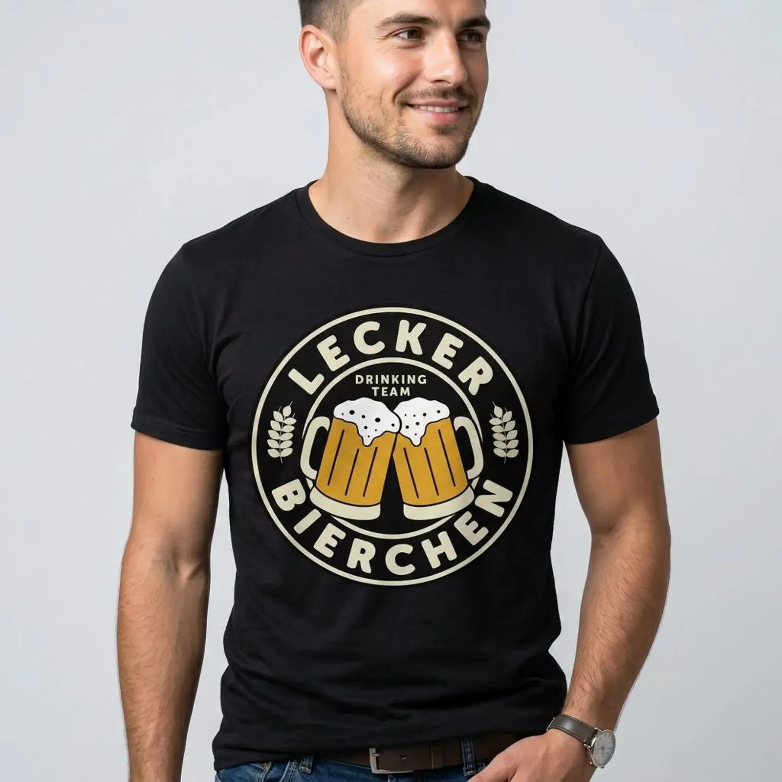 Delicious beer Drinking Team T Shirt Retro Mugs Party Crew  vintage Washed Soft designer clothes streetwear Stretched Stylish