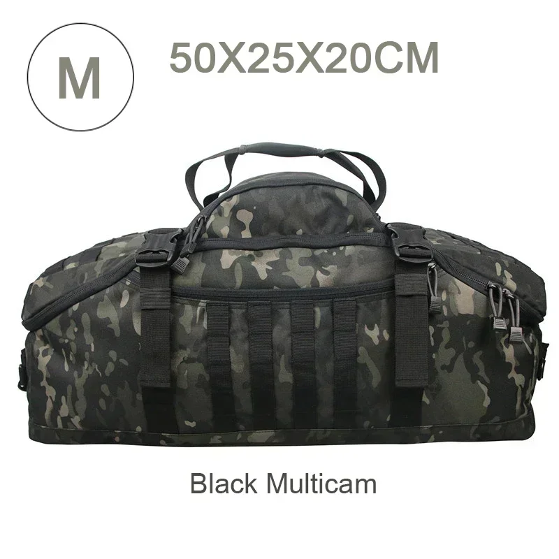 Bolsa de Lona Grande de 25L 45L 80L, Mochila Táctica, Bolsas de Camping para Exteriores, Mochilas Molle para Hombre, Bolsa de Viaje para Senderismo