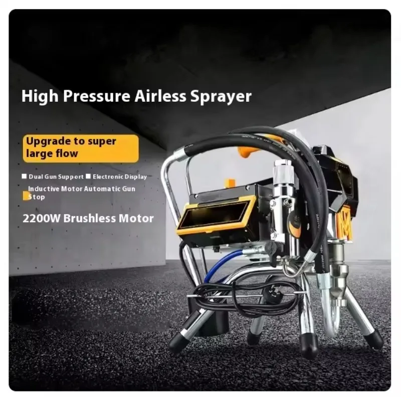 Wholesale Electric High-pressure Airless Spray Machine Latex Paint Household Multifunctional Plunger Coating Painting Gun