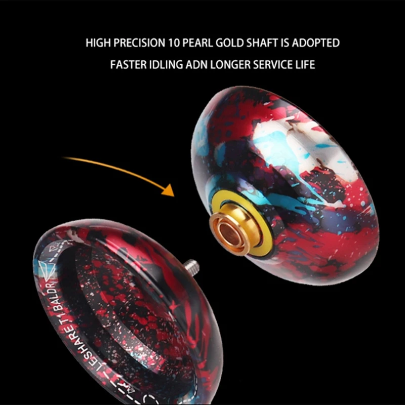 LESHARE High Precision YOYO Magic Yoyo Ball For Kids With Metal Mixing Sleep Professional Gravity Yo-Yo Toy