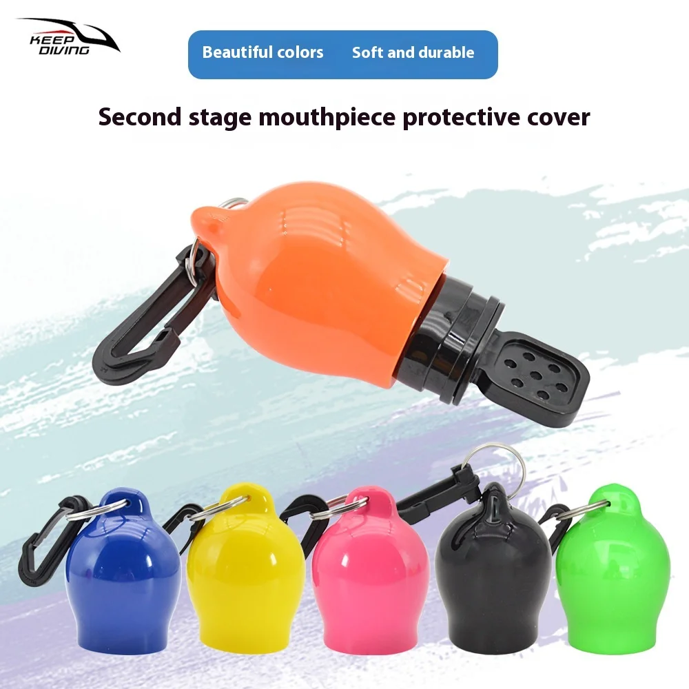 Diving Regulator Second Stage Head Bit Protection Sleeve Dust Cover Moldable Bit Sleeve Fixed Quick Release Buckle