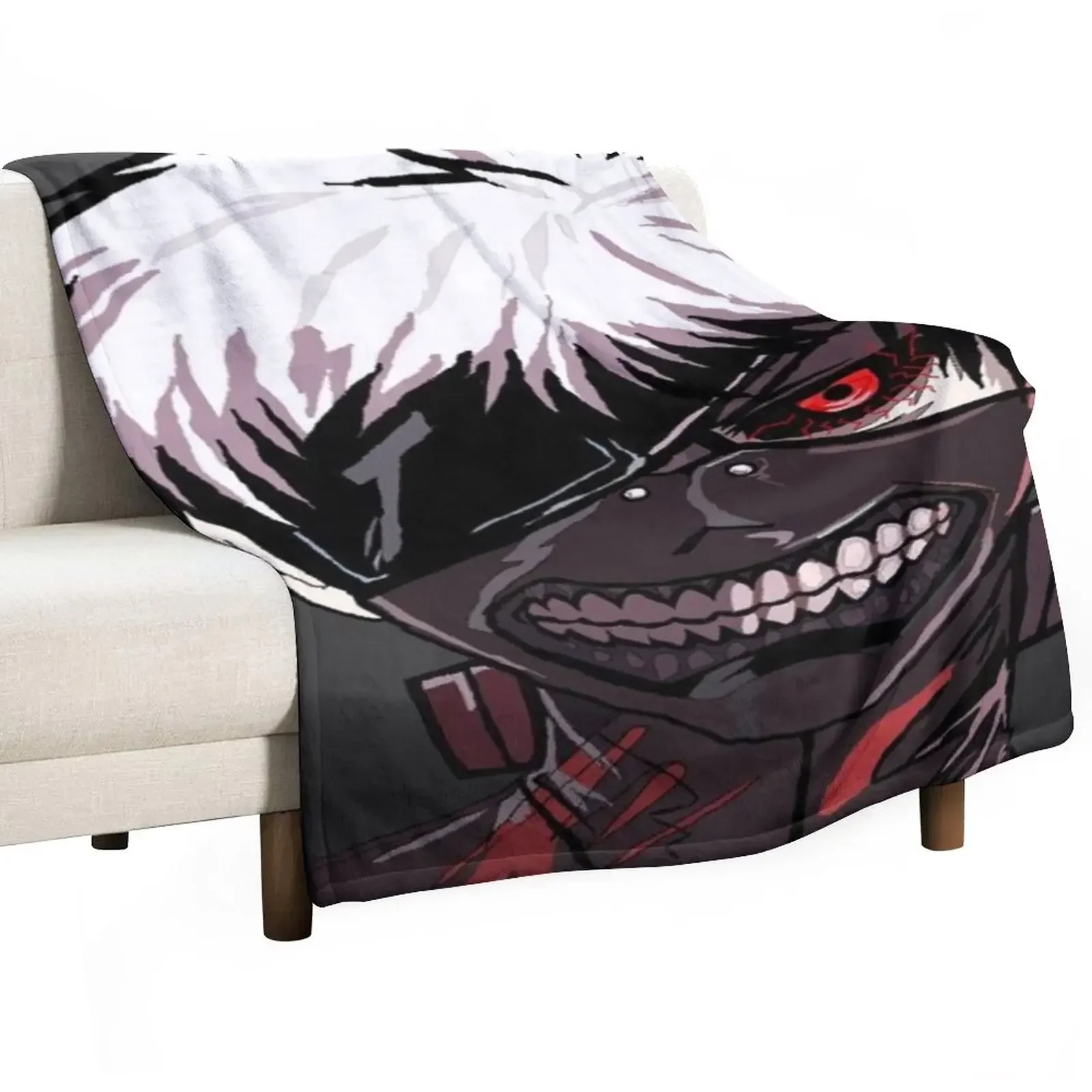 Ken Kaneki Digital Throw Blanket Plaid Comforter Multi-Purpose Blankets