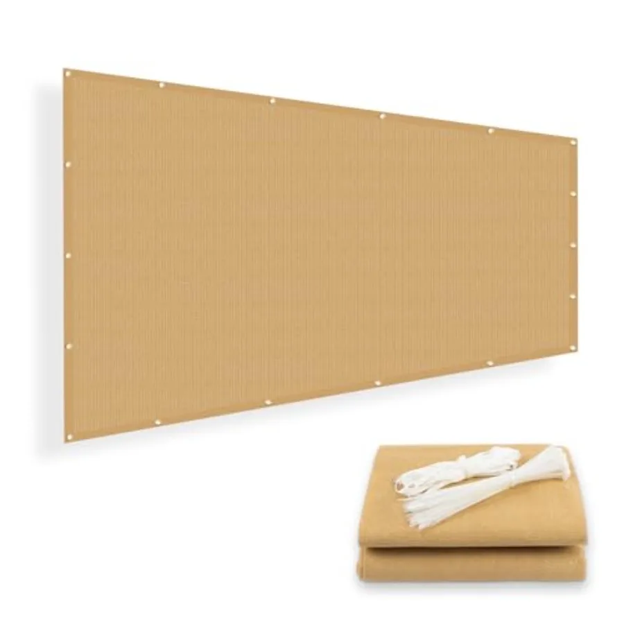 

Sun Shade Screen Fabric Shade Cover Tarp with Grommets for Pergola Backyard Garden Sand 4FT 6FT 8FT 10FT 12FT UV Protection Sha