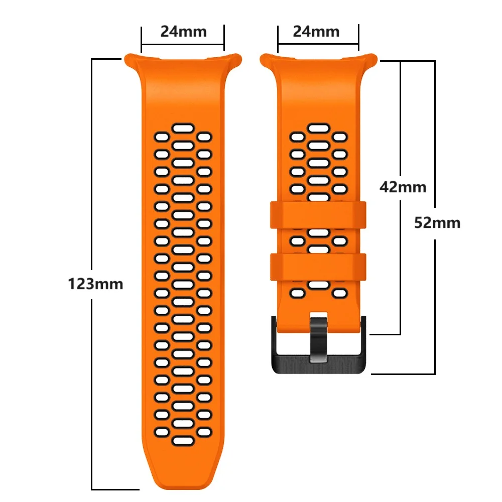 Watch Band For Samsung Galaxy Watch ultra Strap 47mm Accessories Two color Sport silicone Bracelet Galaxy Watch 7 ultra Straps