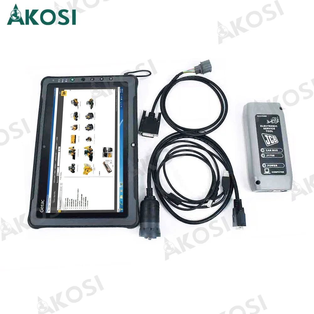 Getac F110 Tablet For JCB diagnostic tool Construction Equipment Master canbus J1708 JCB V23.9.3 Electronic Service Tool