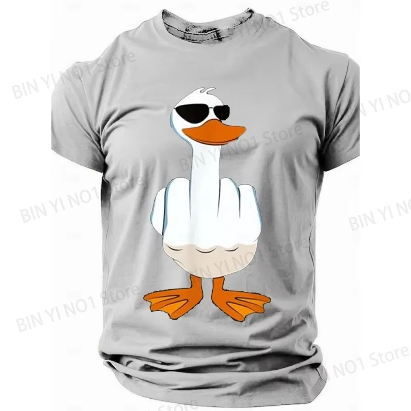 Ducks Graphic T Shirt For Men Women Funny Animal Print Tees Short Sleeves Summer Streetwear Unisex T-Shirts Round Neck Tops
