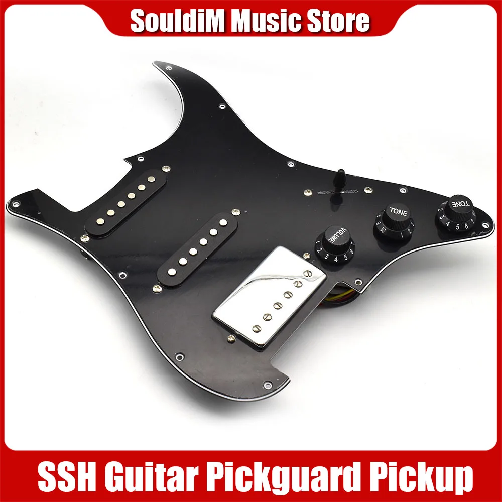 SSH Loaded Prewired Pickguard Pickup Magnets Humbucker Pickups Plate Set for ST Electric Guitar Replacement Accessories