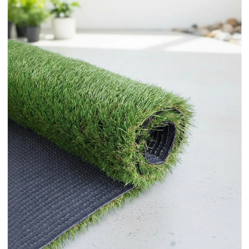 

Премиальный искусственный травяной газон 4x10 футов, приятный для домашних животных искусственный газон с дренажными отверстиями для использования в помещении и на открытом воздухе