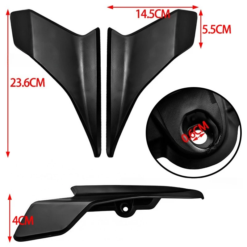 Motorcycle Fairing Winglet Guide Cover Left Right Decorative Panel Compatible with CFMOTO 250SR MY22 Wind Deflector