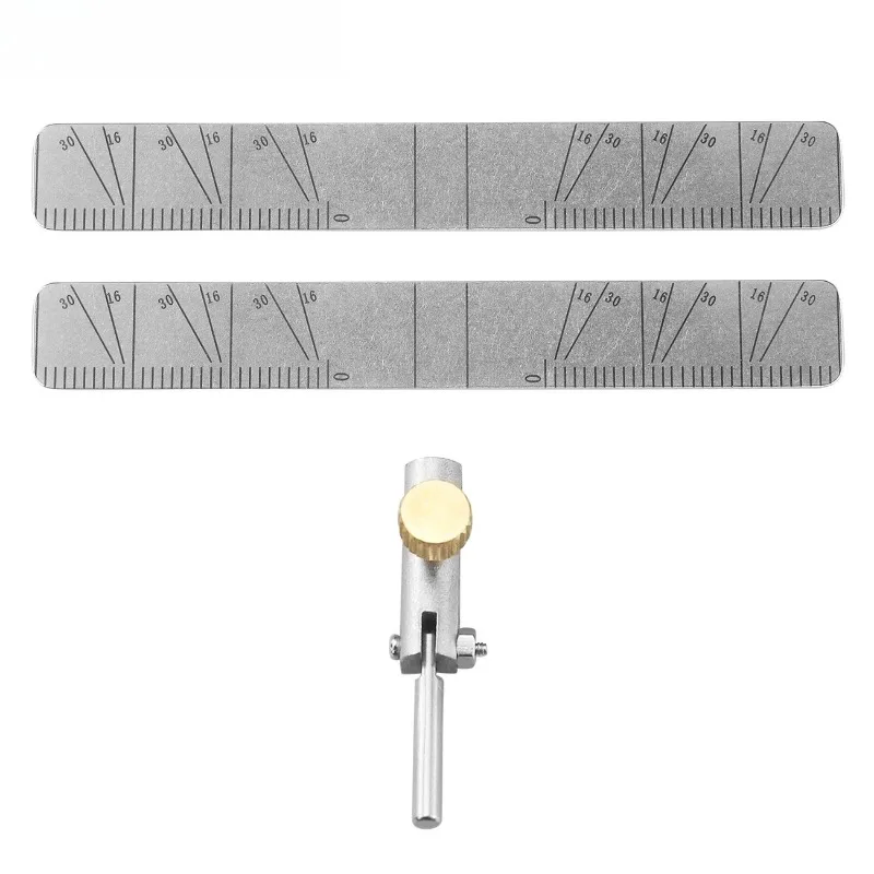 Dental Implant Locating Guide with Scale Angle 3 Rulers Set High Temperature Sterilizable Bendable Planting Positioning Locator