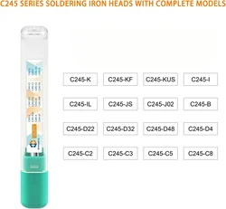 OEM C245 C470 Series Soldering Iron Tips Head Fit Universal T245 T470 Handle Constant Temperature Electric Soldering Iron Tips