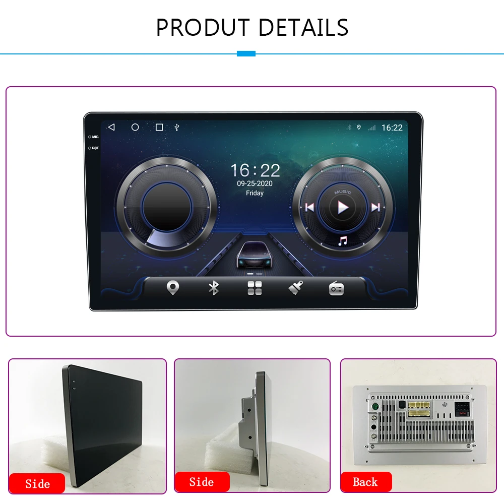 TS10 10.36inch 2000*1200 2K IPS QLED 8core 64GB 128GB Universal Screen Car Dvd Player Car Radio