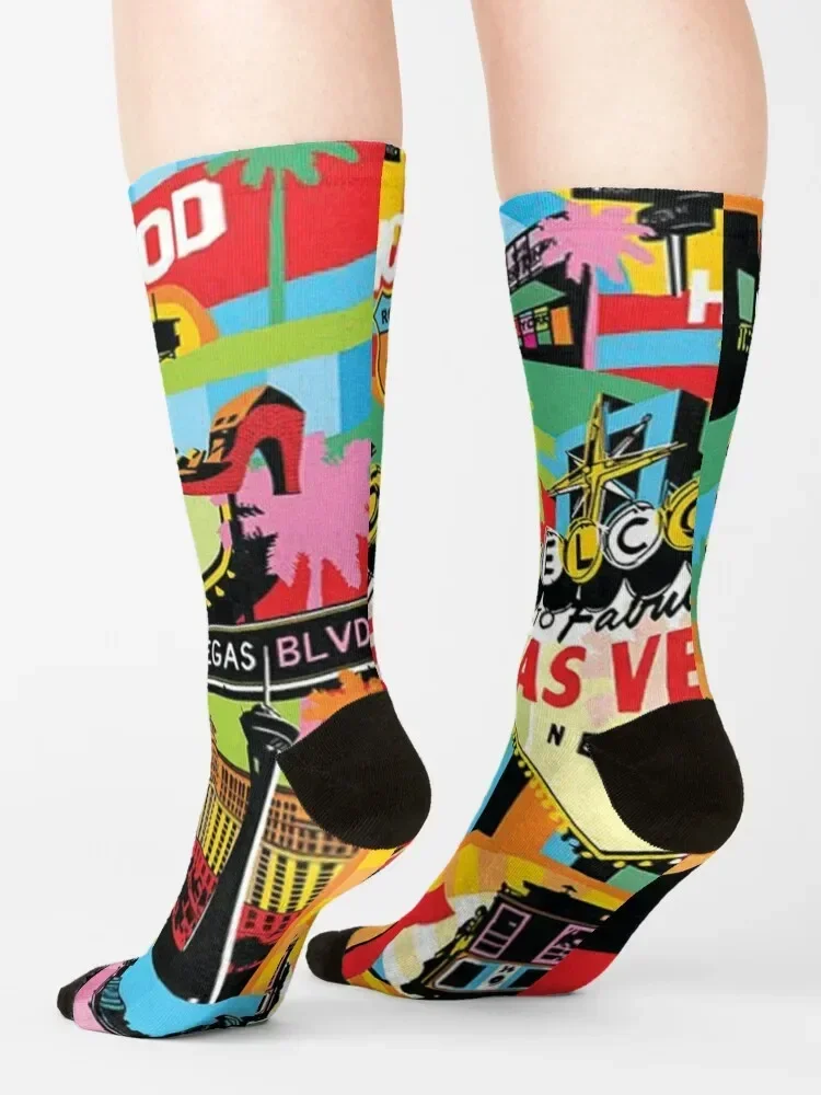 Las Vegas Socks floral with print ankle Boy Child Socks Women's