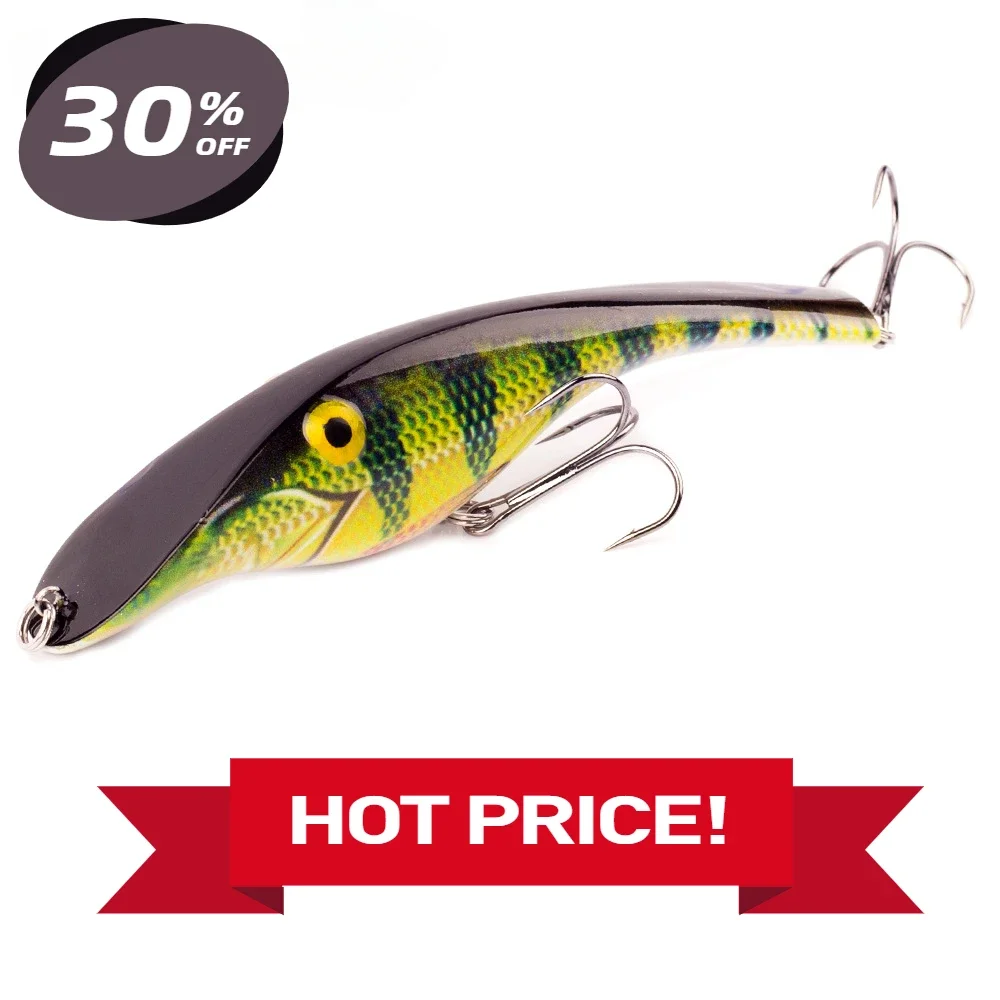 

High Quality Body Life Like Swim Action for Pike Musky Bass Fishing 140mm 43g Hanlin Jerkbait Sinking Fishing Lure Swimbait