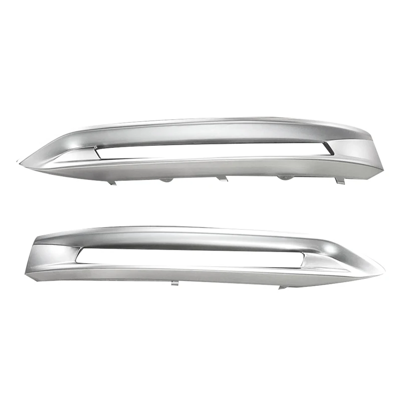 1 Pair Front Lower Daytime Running Lights Chrome Trim Bezel For Mercedes W166 ML/GLE 63 AMG 2012-2015 A1668851574 A1668851674