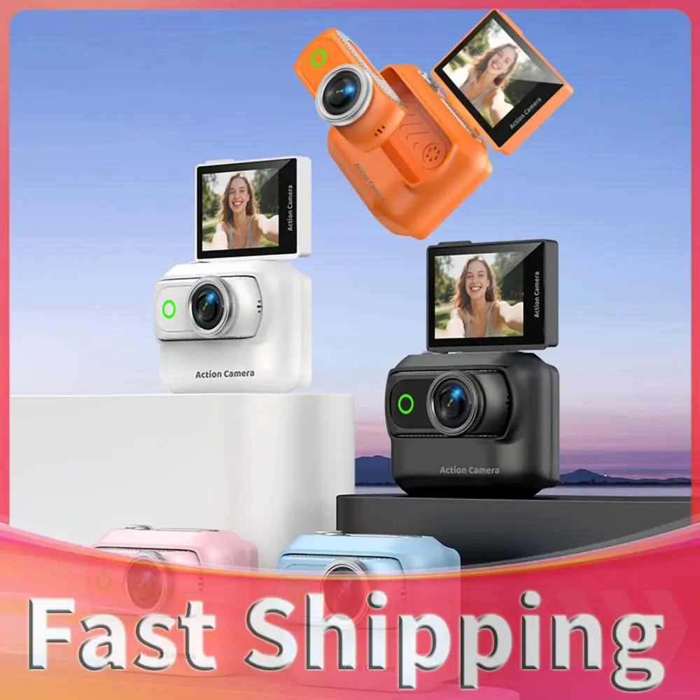 

Magnetic Wearable Vlog Camera Anti-Shake Compact Panoramic Action Camera With Magnetic Neck Strap for First-person View Shooting