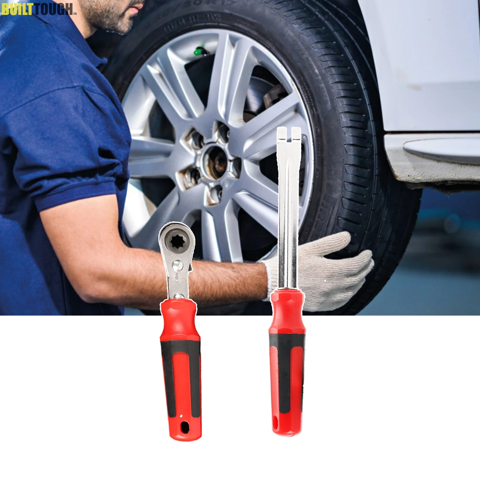 

2 Pcs Automatic Slack Adjuster Fork End Release Tool 5/16'' Double Square Ratcheting Wrench Car Repair Truck Trailer Air Brake