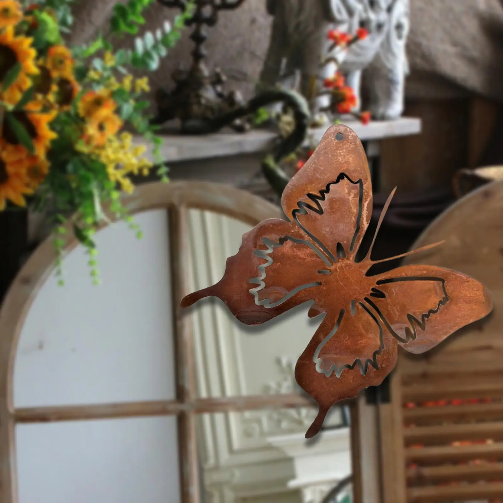 

Металлическая ржавчина, бабочка, художественный настенный декор для спальни, свадьбы, фермерского дома