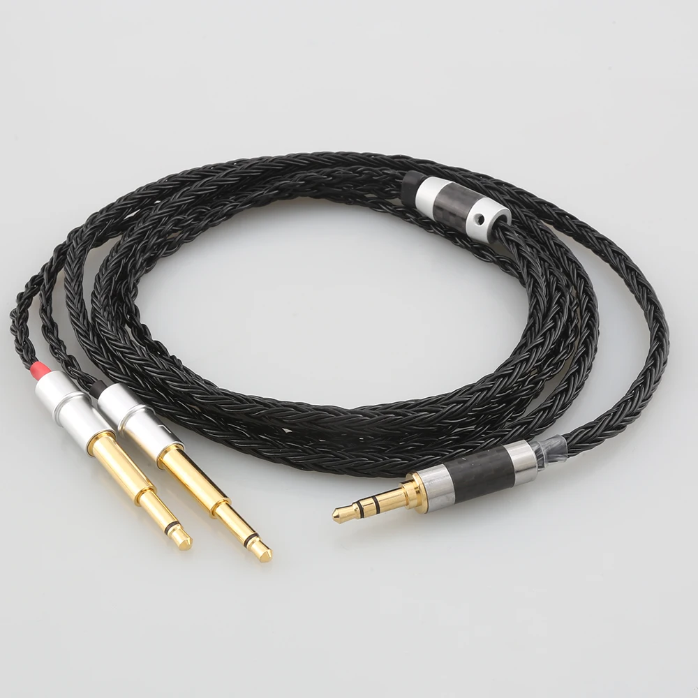 16 Core 7N OCC Black Braided Earphone Cable For Meze 99 Classics NEO NOIR Headset Headphone