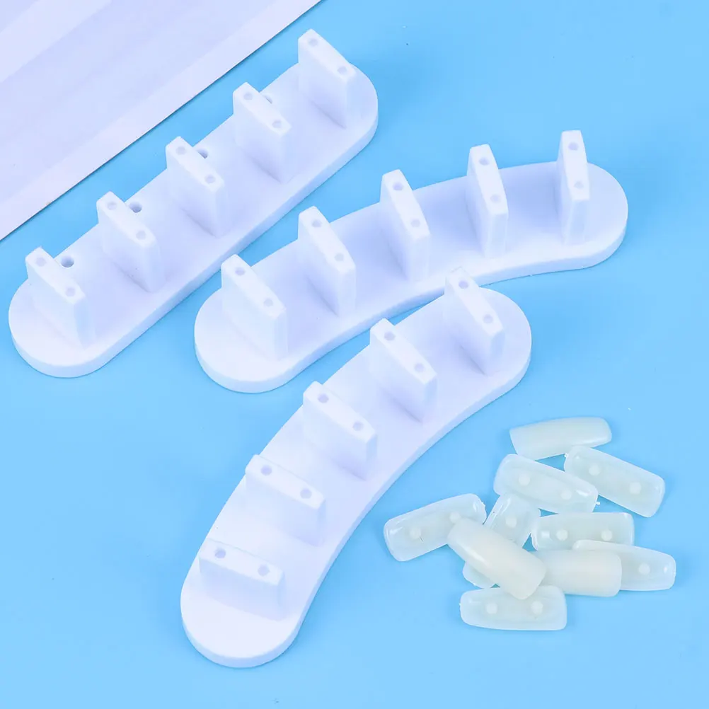 

9 Pcs Nail Practice Plastic Fake Rack for Nails Tip Manicure Tool Showing Frame Ideal Salon Home Durable Premium