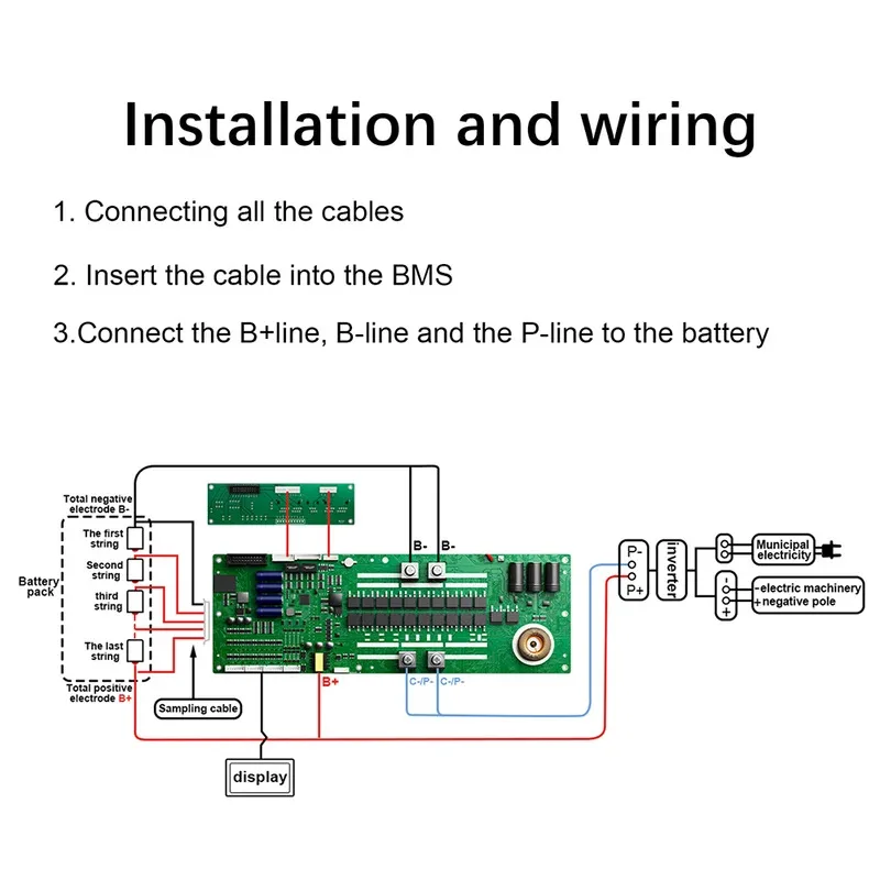 JKBMS PB2A16S15P BMS 150A | 2A Active Balance 95% Eff | LiFePO4/Li-ion | CAN/RS485/Bluetooth 5.0 | Solar/EV Energy Storage