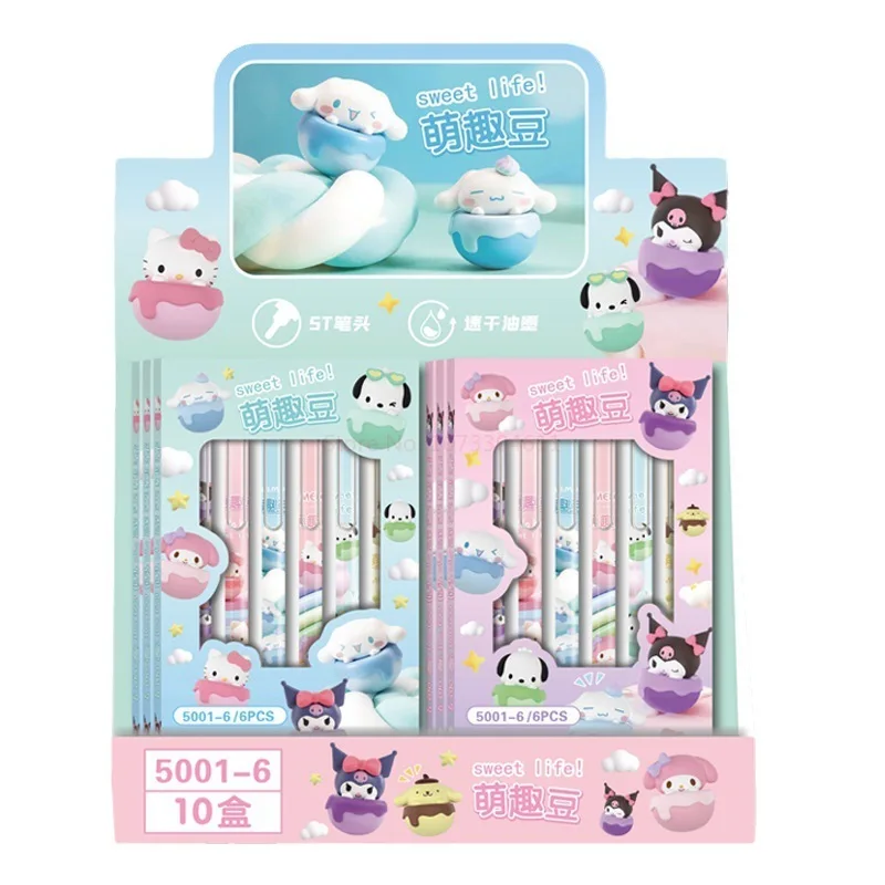 Sanrio Cute Boxed Low Center Of Gravity Limited Set Pen High Appearance Level Manual Pen Student Stationery Neutral Pen Gift