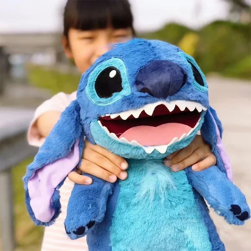 35CM Nowa pluszowa zabawka Disney Lilo & Stitch Anime Doll Hand Puppet Cartoon Stuffed Soft Kawaii Companion Prezent urodzinowy dla dzieci