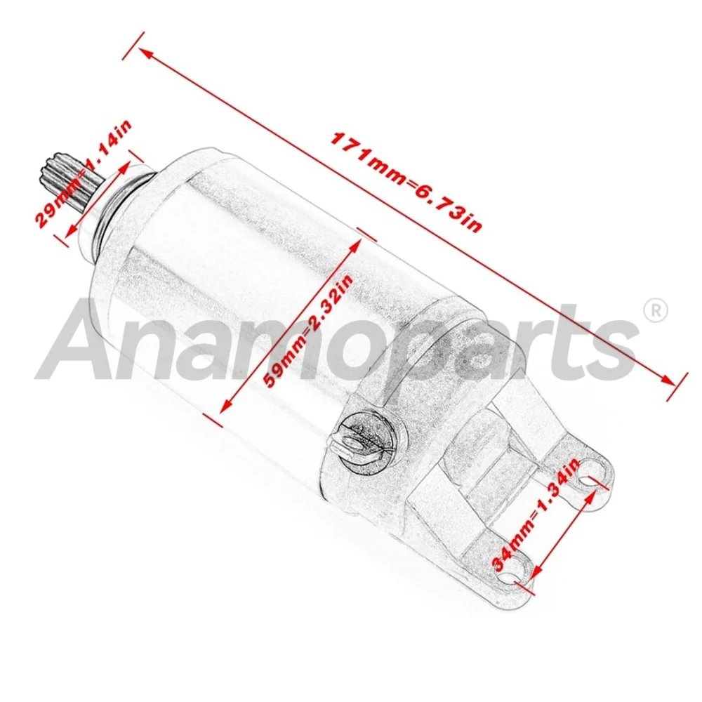 Motorcycle Engine Starter motor fits for 1989-2017 AN250 AN400 Burgman 250 UH125 UC150 CC GSXR 31100-06C00 31100-14F01