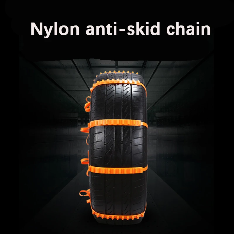 AIVC Anti-Skid Snow Chains Universal Emergency Lock-Out Artifact for Cars, Motorcycles, Wheels on Winter Rough Terrains