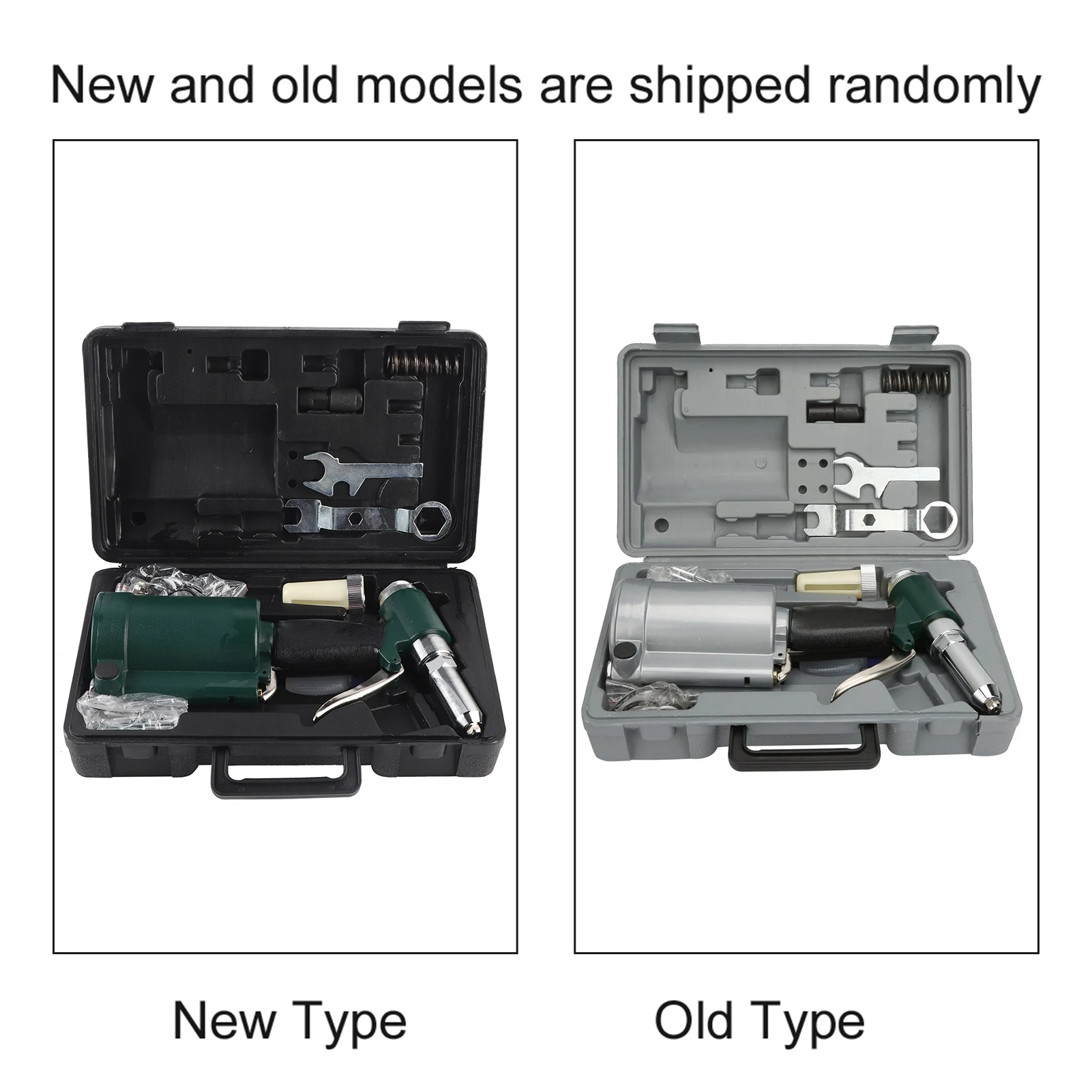 Pistola de rebite hidráulica de ar industrial, kit de rebitador pneumático, conjunto de 2.4-4.8mm, pistola de rebite pneumática, pistola hidráulica de ar, rebitador de ar