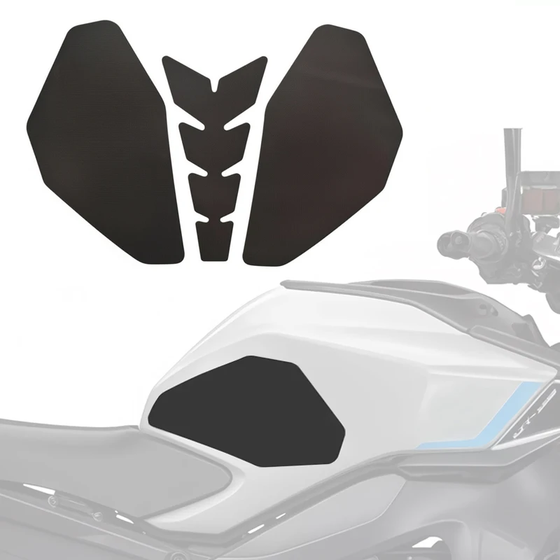 1Set Tank Traction Pads For YAMAHA MT-09 2025 Motorcycle Knee Grip Anti-slip Fuel Tank Sticker Tread/Cloth Texture Rubber Parts