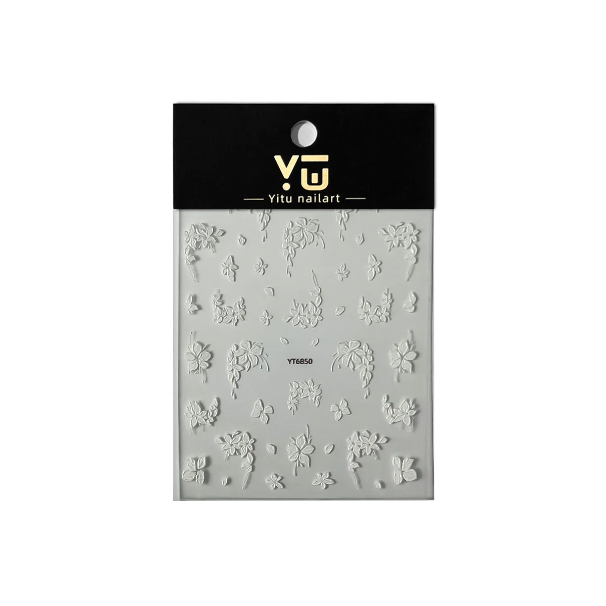 Gold-embossed Exquisite Floral Nail Stickers Simple  Fashionable Versatile Decorative Sticker Accessories DIY Nail Art Stickers