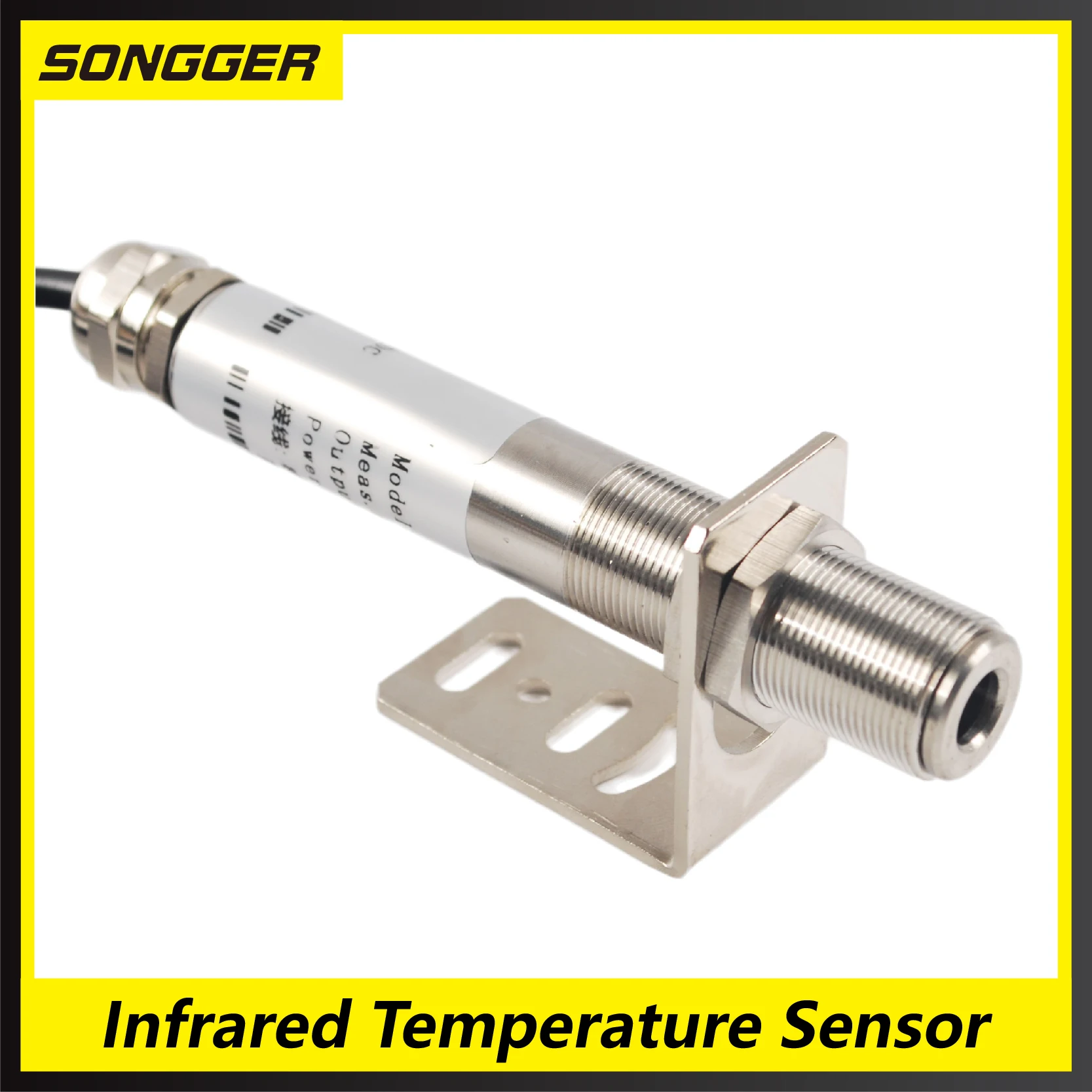 Infrared Temperature Sensor 24V Online Non‑Contact Transmitter RS485 4‑20 mA 0‑5 V 0‑10 V