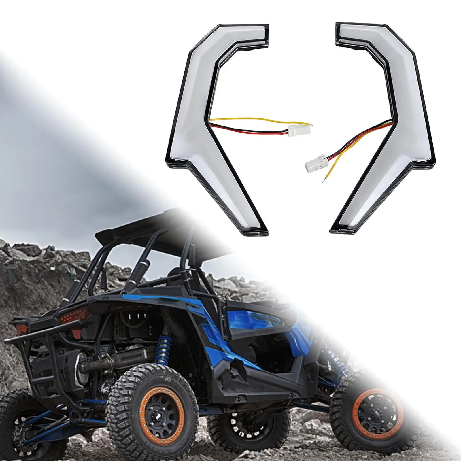 Fang Lights Spare Parts Professional Replace Parts Motorcycle Accessories for Polaris RZR XP 1000 2014 - 2020 900 XP4 1000