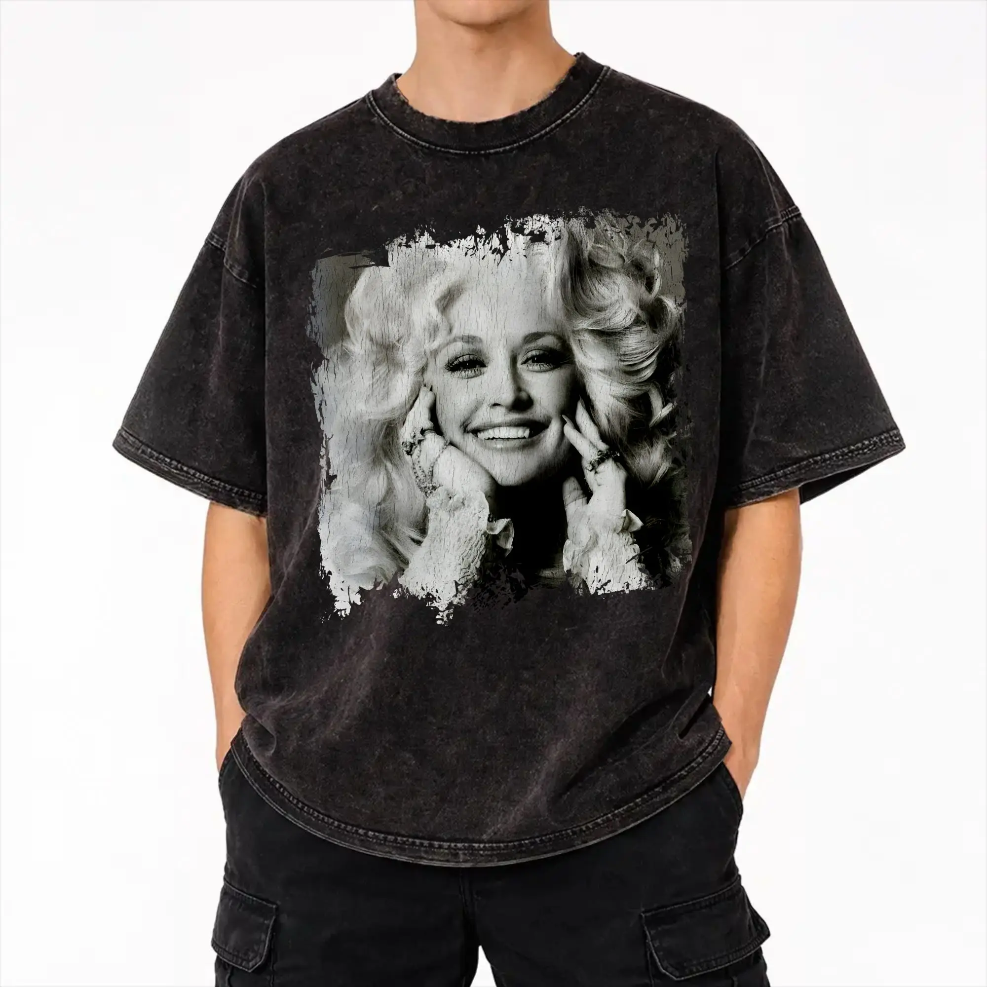 Summer RIP Dolly Parton Washed T Shirt Accessories Oversize T-Shirt  for Men Women Tee